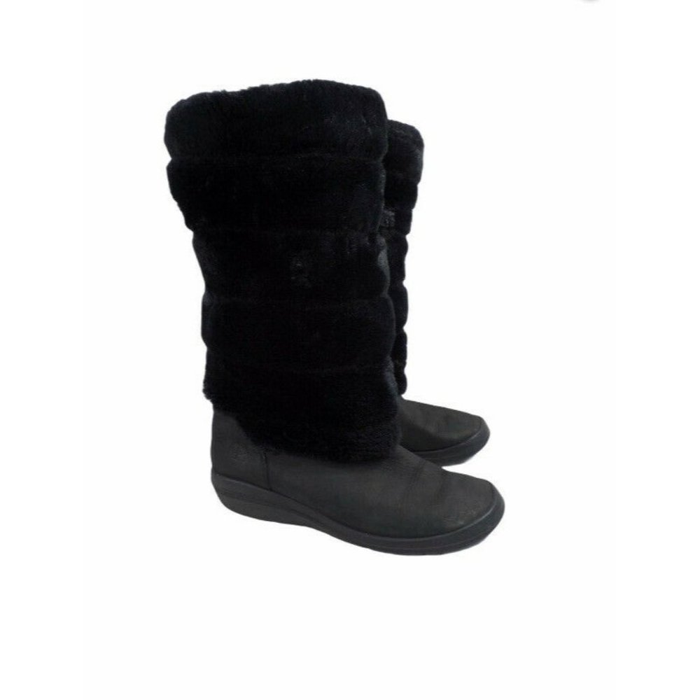 Timberland Women's Kickadilla Leather Faux Fur Boots Size 8.5